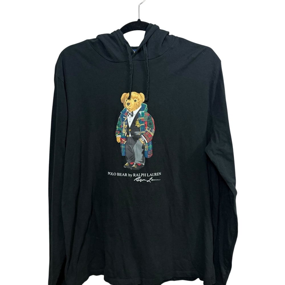 Ralph Lauren Black Polo Bear Men's Shirt